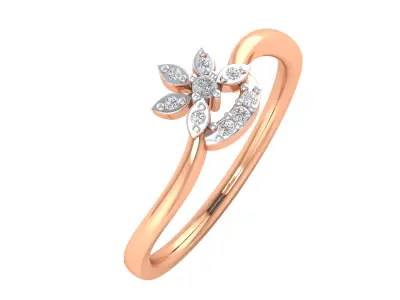 Women Ring Render 3dm STL MTL SLC JCD OBJ FBX Details 3D print model 70