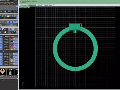 Icon Crest Gold Ring 3D print model
