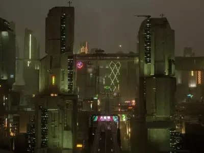 Mega Futuristic City 3D model