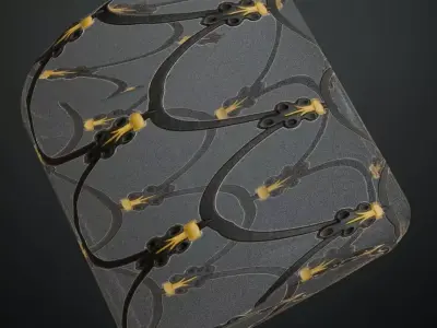 Opaque Glass Pattern Transparent PBR Seamless Texture