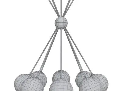 CHANDELIER LUXOR 3d model Low-poly 3D model purchase