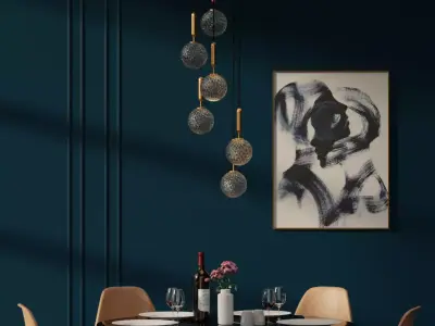 Minimal Chandelier 3D model