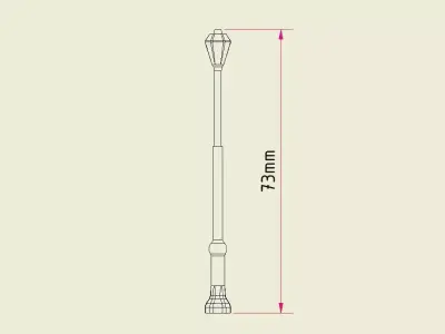 Streetlight 3D print model