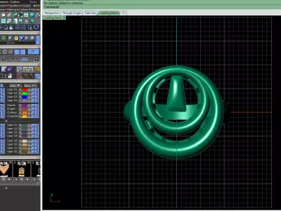 Axis gold Ring 3D print model