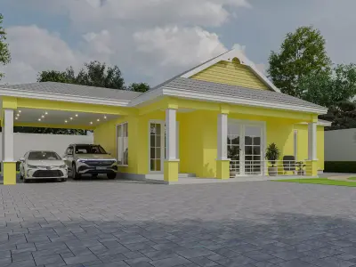 YELLOW HOUSE Free 3D model