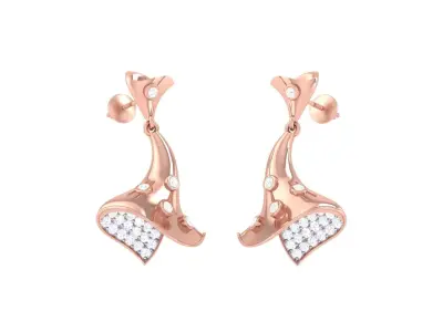 GemStone Diamond Light weight earring 29 3D print model