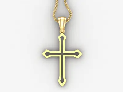 Cross Light Gold 4CP023 3DM STL 3D print model