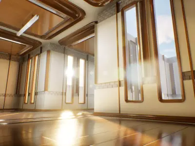 Modular Modern Interior Low-poly 3D model