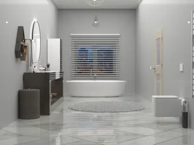 banyo  Low-poly 3D model