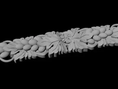 dekor gold leaf pendant 3D model
