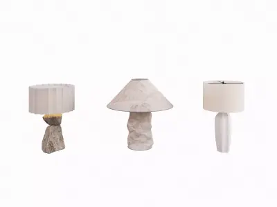 Serene Lighting Trio 3D model