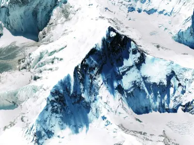 Mount Everest  8848 meters 3D model