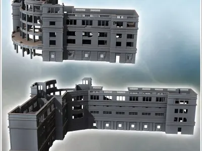 Stalingrad Main Department Store USSR 43 - World War Two Second  3D print model