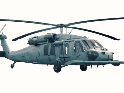  Pave Hawk Helicopter LOD 2 