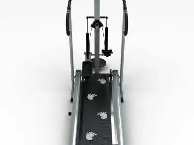 Treadmill tread machine with paws 3D model