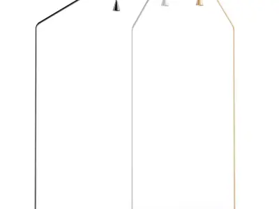Austere floor lamp 3D model