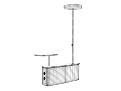 DS 601 Modular Tables and Room Separators 3D model