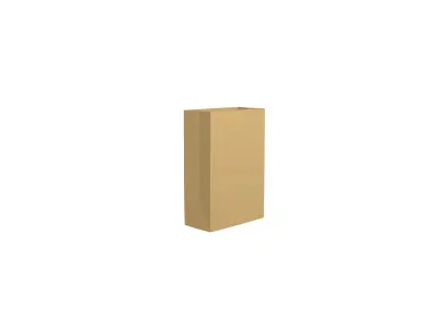 Paper Bag v1 001 Low-poly 3D model