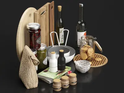 Kitchen Accessories 3D model
