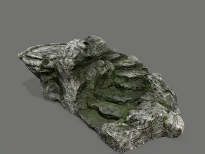 Ladder Ruin Low-poly 3D model 10