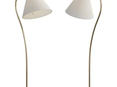 Dume Large Arched Floor Lamp 3D model