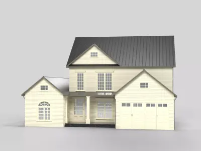 Cottage House Design 06T5 Low-poly 3D model