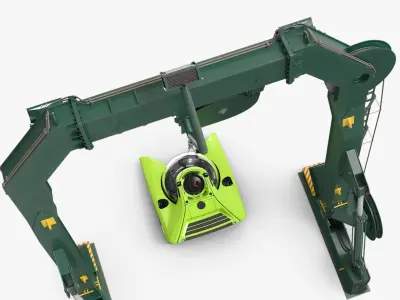  Marine Crane with Submarine 