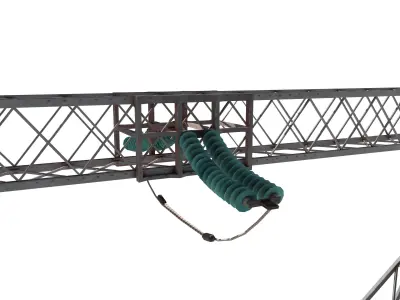 Electricity Pole 4 3D model