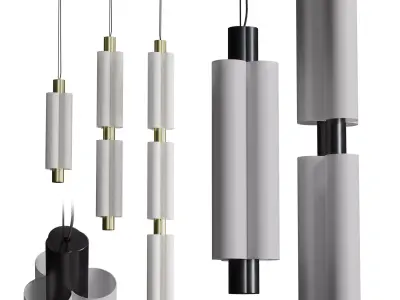 Metropol Pendant Collection 01  Low-poly 3D model