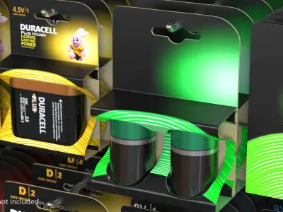 LR20 Battery 3D model