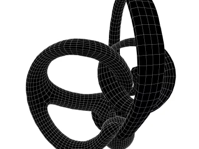 Abstract Ring Shape V5 003 Low-poly 3D model