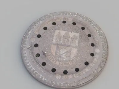 Sewer Grate 03 3D model