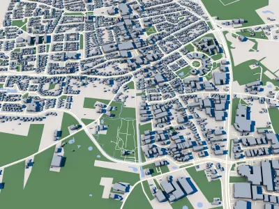 Bladel City Netherlands 3D model