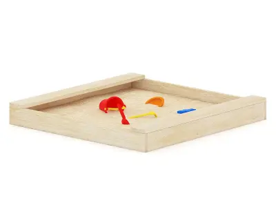 Wooden Sandpit 3D model