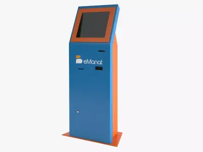 E-Manat Payment Terminal 3D model