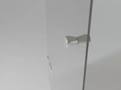 Glass door 3D model purchase
