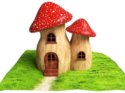 Mushroom House  3D model