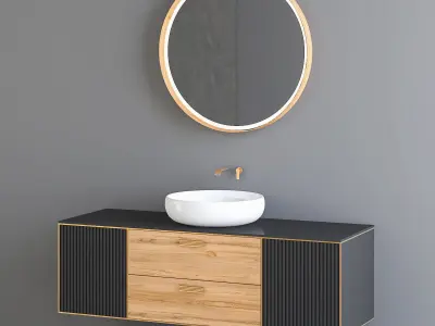 Modern Bathroom Cabinet no 131 3D model