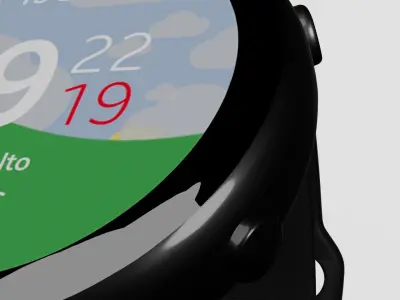Round Smartwatch 3D model