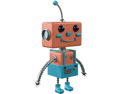 Robot  Low-poly 3D model