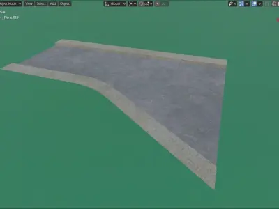 road pack 1 Low-poly 3D model
