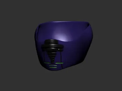 helmet high poly sculpt 3d printable  3D model 68
