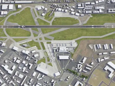 Aberdeen - Airport - ABZ Low-poly 3D model