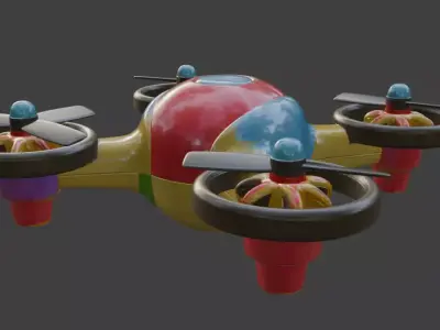 Hexacopter Drone 3D model