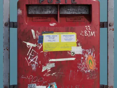 Mailbox high quality 3d model 3D model