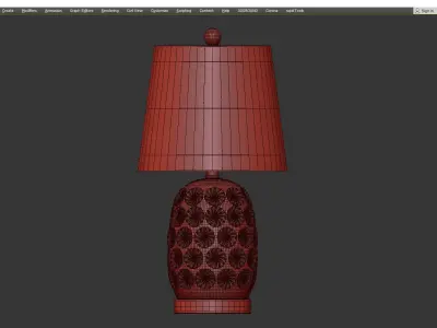 Eveleth Table Lamp Low-poly 3D model