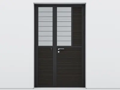 Aluminium door 84 3D model