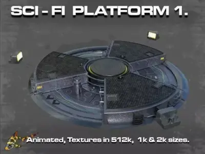 SCI FI PLATFORM 1 3D model