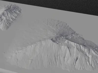 Maui island full 3d model terrain 3D model