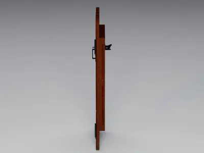 Fence Door Low-poly 3D model